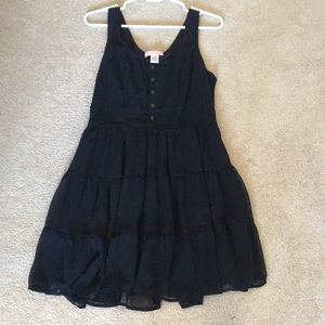 Black tank top babydoll dress